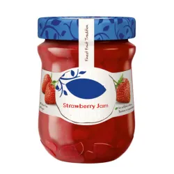 Glass Bottle Jars 100% Real Healthy Fresh Fruit Strawberry Jam Halal